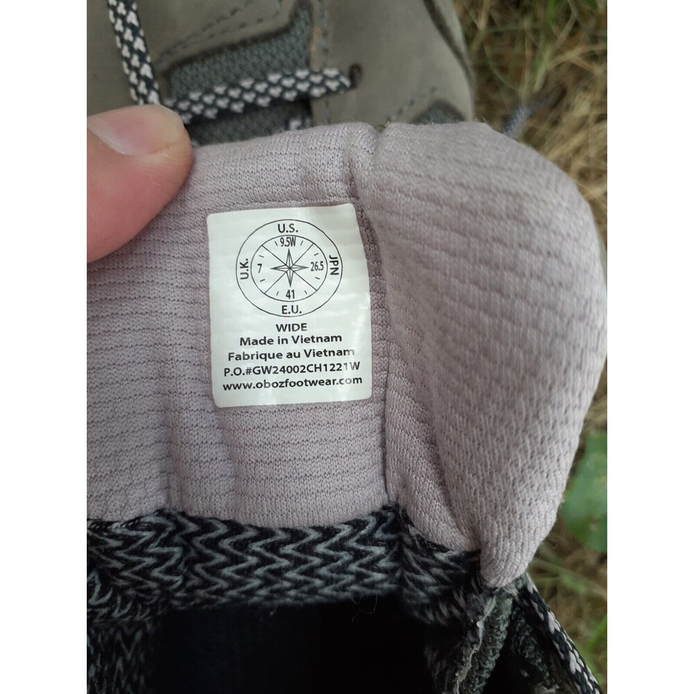 EUC Oboz Hiking Boots Sawtooth X Mid Waterproof Women’s 9.5W Gray Cushion - Picture 15 of 15